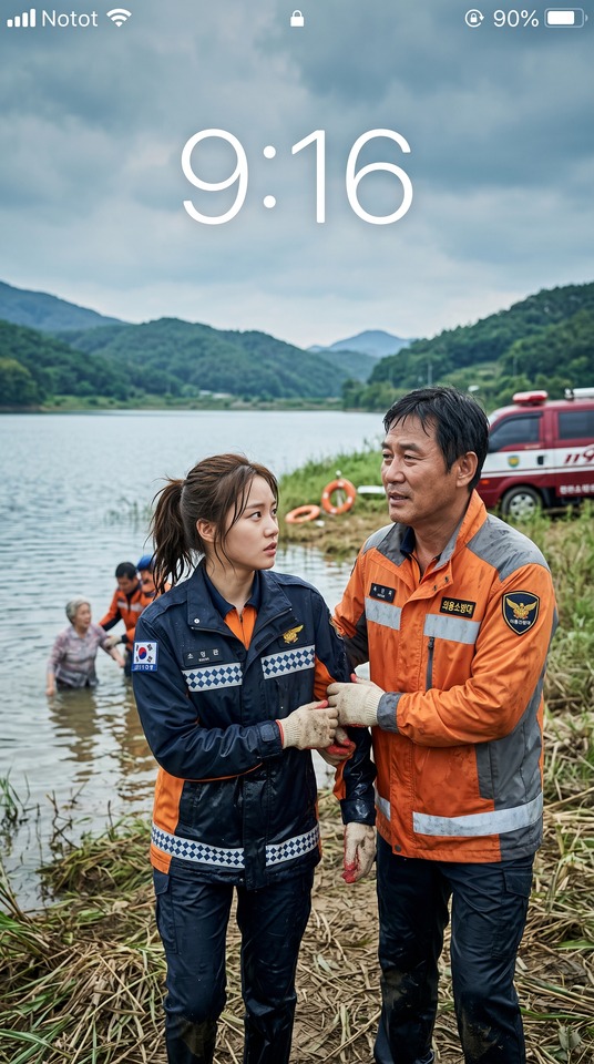 Le Père et sa Fille au Secours - Fond d'écran 4K