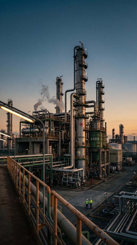 6505 Refinería de Petróleo - Fondo 4K
