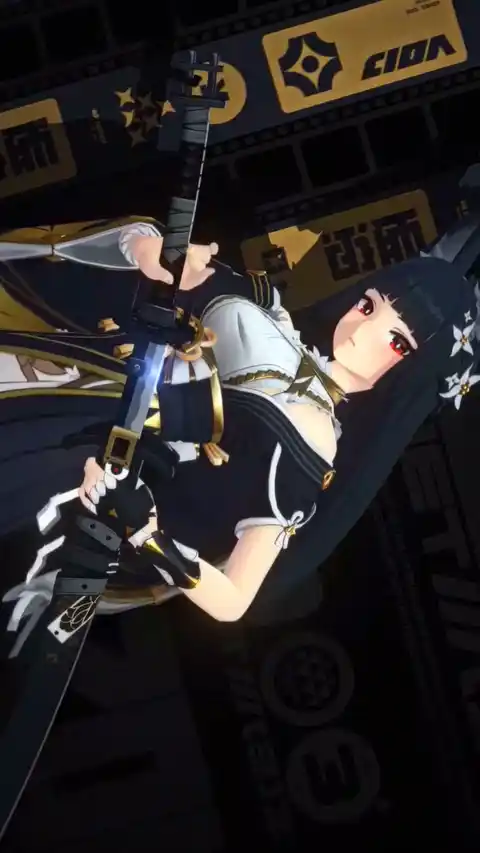 Miyabi Zenless Zone Zero Katana - Animiertes Hintergrundbild