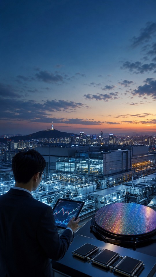 SK Hynix Aktienprognose Halbleiter - 4K Hintergrund