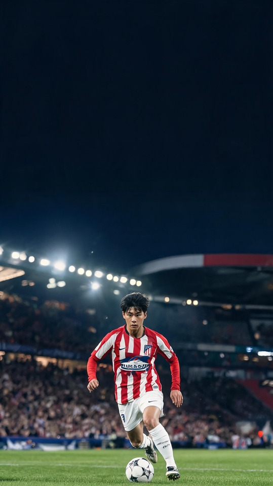 Lee Kang-in Atletico Madrid - 4K Phone Wallpaper