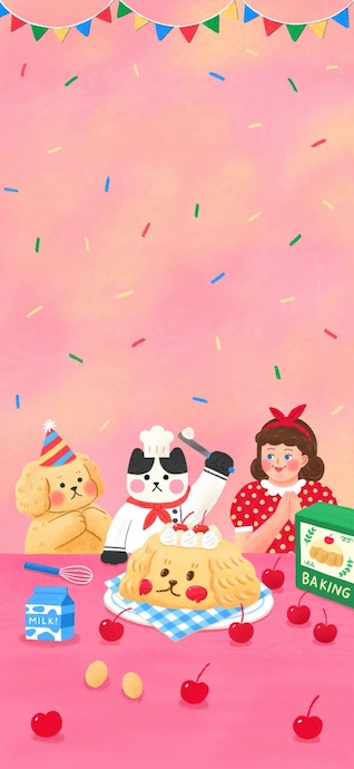 Fiesta de Repostería Kawaii - 4K Fondos para Celular