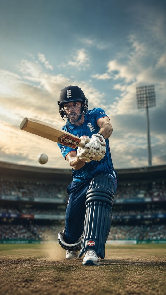 Liam Dawson England Cricket Action - 4K Wallpaper