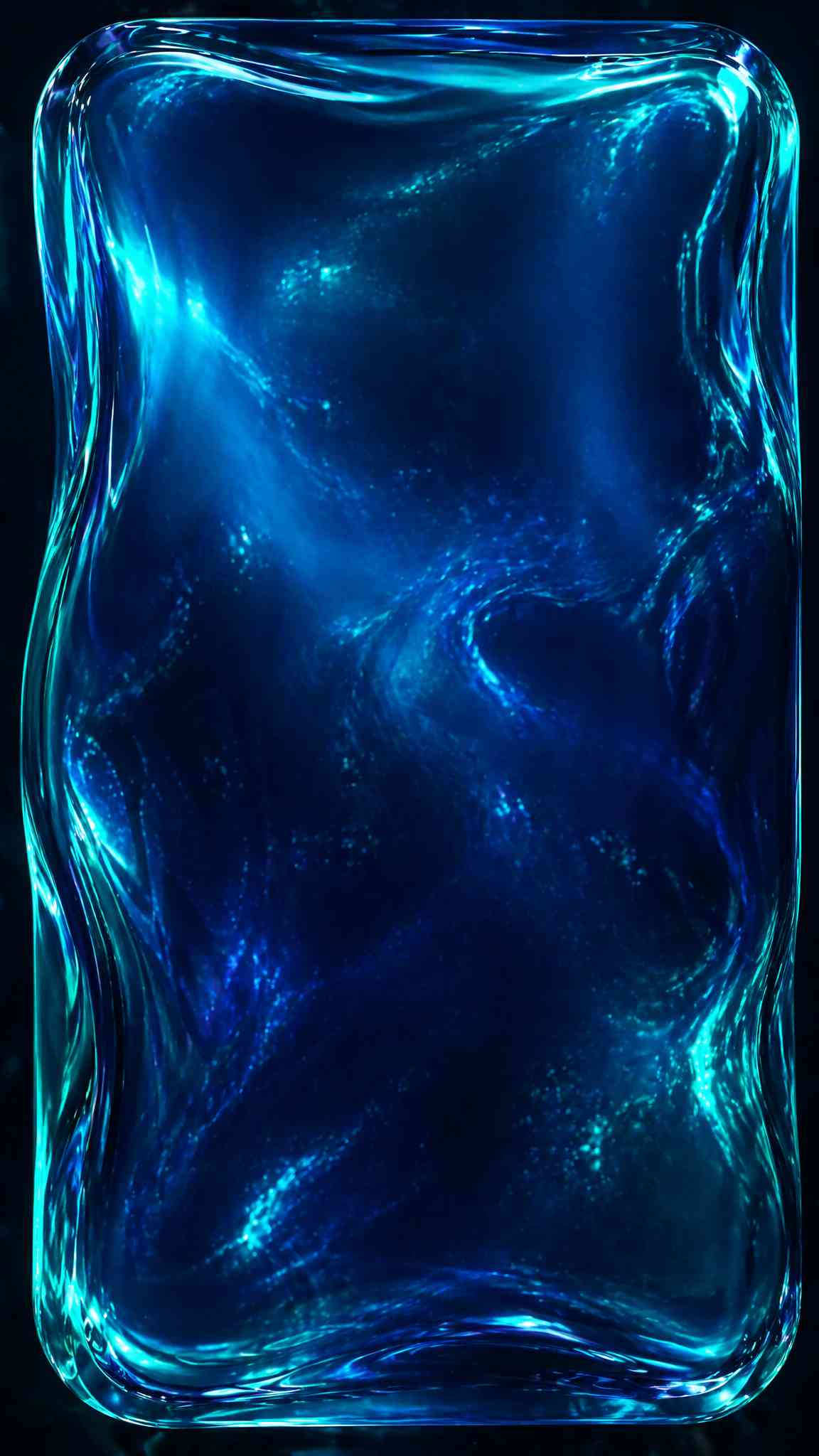 Abstract Blue Liquid Plasma 4K Wallpaper