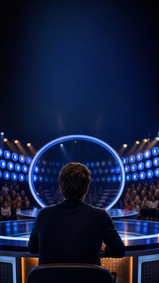 Pasapalabra Contestant Perspective - 4K Studio Background