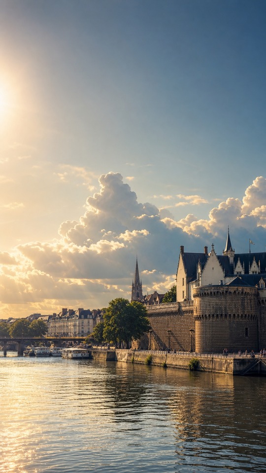 Météo Nantes Golden Hour - 4K HD Background