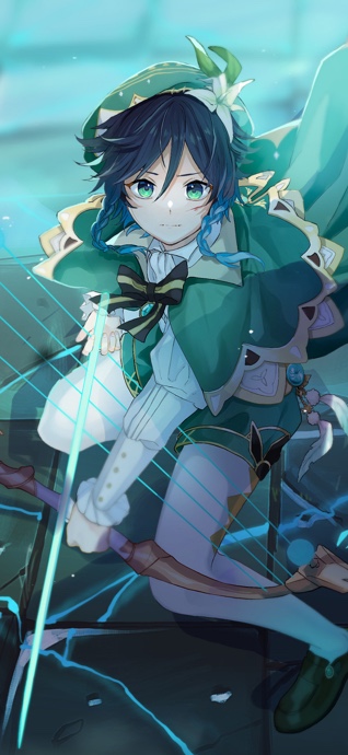 Venti Genshin Impact Bard - 4K Phone Wallpaper