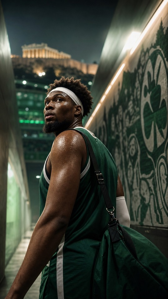 Guerschon Yabusele Panathinaikos - 4K Handy Wallpaper