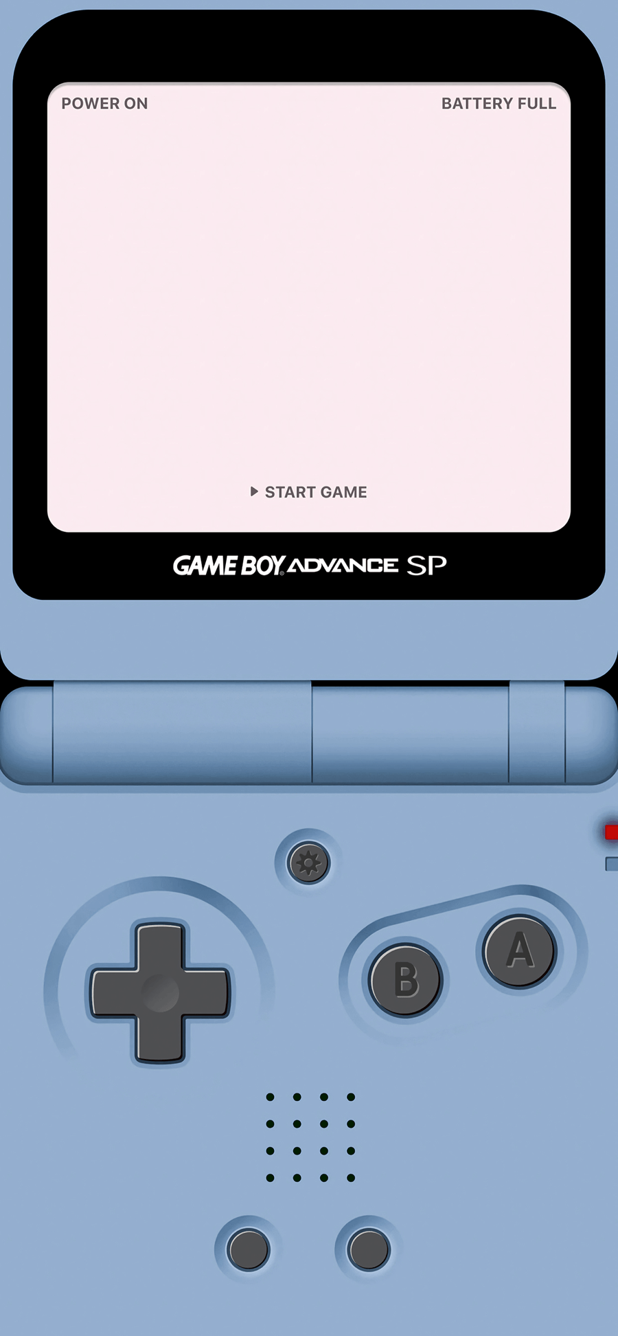 Game Boy Advance SP Blau - 4K Hintergrundbild