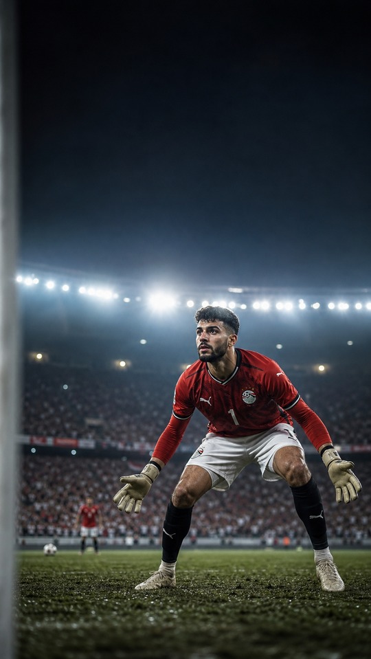 Egypt Goalkeeper Mostafa Shobeir - 4K Phone Background