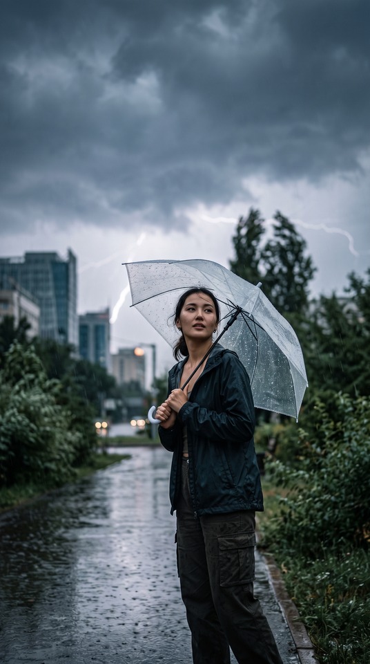 погода Cinematic Weather & Lightning Storm - 4K Wallpaper