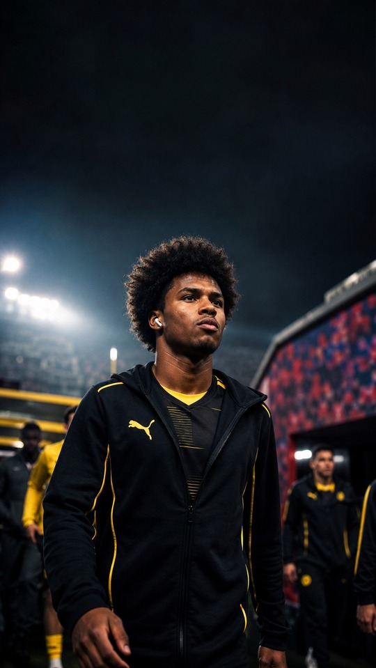 Karim Adeyemi BVB Portrait - 4K Phone Wallpaper