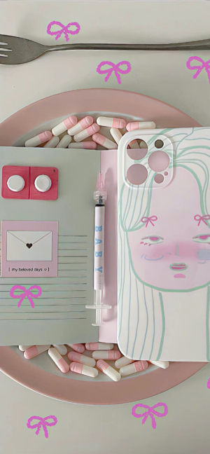 Yami Kawaii Pink Medical - 4K Handy Wallpaper