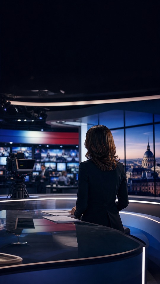 LCI Newsroom Paris - 4K Handy Hintergrundbild