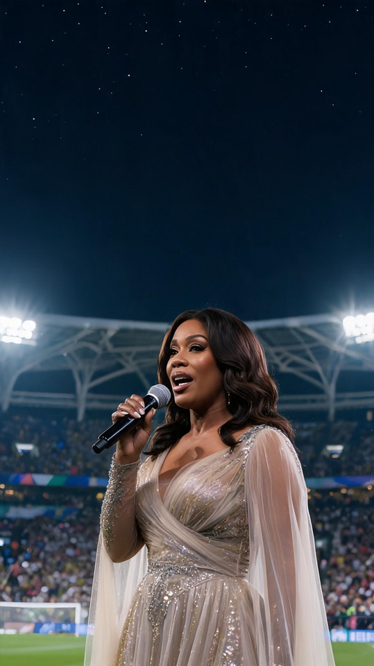 Jennifer Hudson WM-Auftritt - 4K Hintergrundbild
