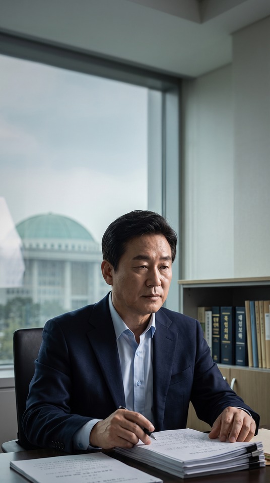Hong Gi-won Lawmaker Portrait - 4K Phone Background