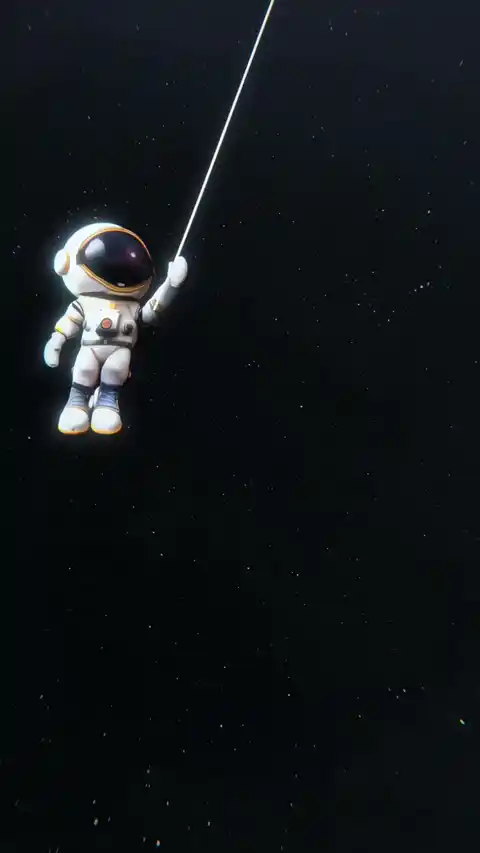Astronaute 3D Espace - Arrière-plan Dynamique