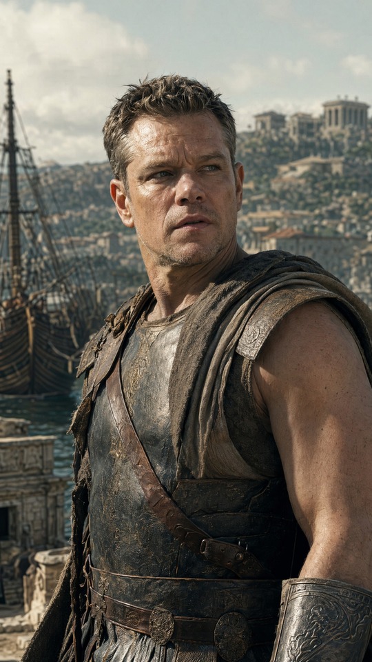 Matt Damon The Odyssey - Cinematic 4K Background