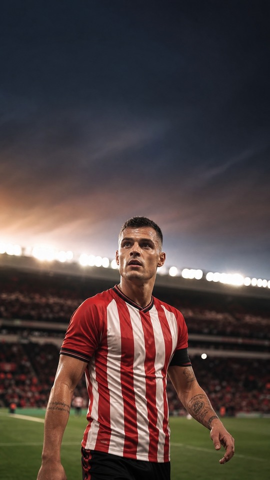 Granit Xhaka Sunderland Captain - 4K Phone Background
