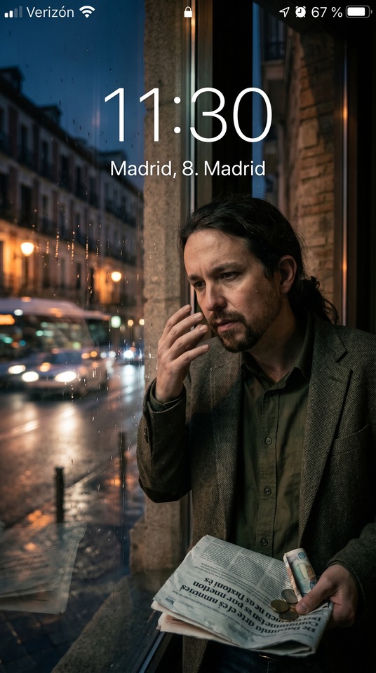 Podemos Pablo Iglesias Realistic Portrait - 4K Wallpaper