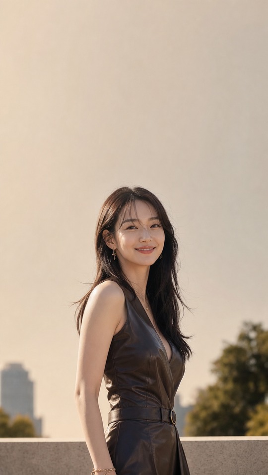 Shin Min-ah Cinematic Realism - 4K Phone Background