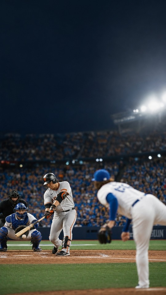 Giants gegen Blue Jays: Kazuma Okamoto - 4K Hintergrundbild