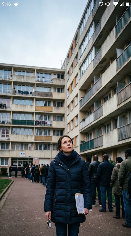 Logement Social Urban Realism - 4K Wallpaper