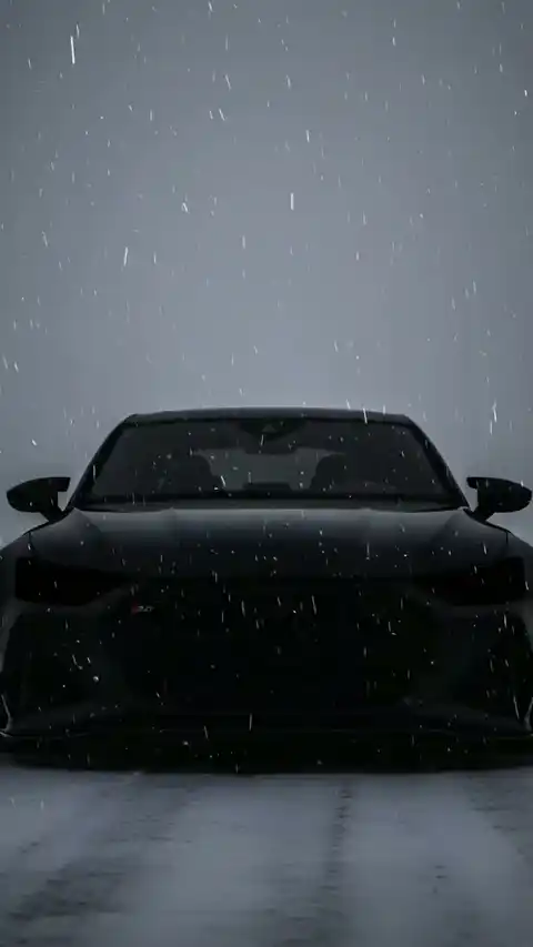 Black Audi RS7 Winter Snow - Live Wallpaper