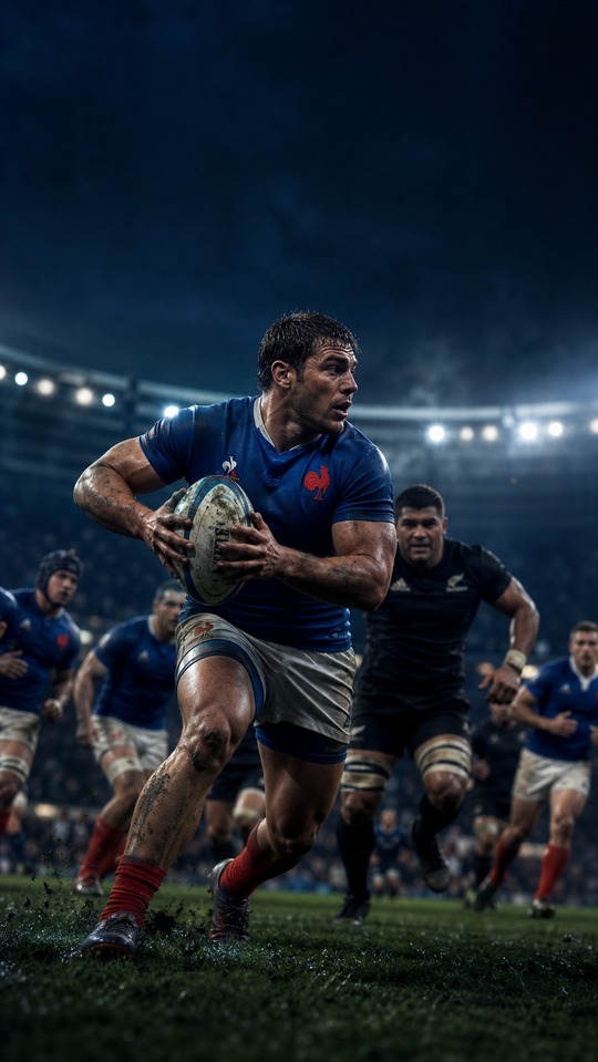 Rugby à XV Cinematic Action - 4K Mobile Wallpaper