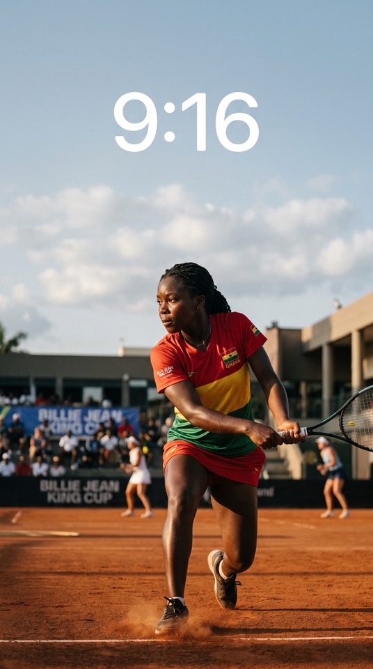 Billie Jean King Cup Ghana Tennis - 4K Phone Background