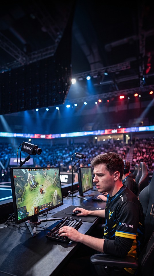 EWC Dota 2 PTime Pro Scene - 4K Mobile Wallpaper