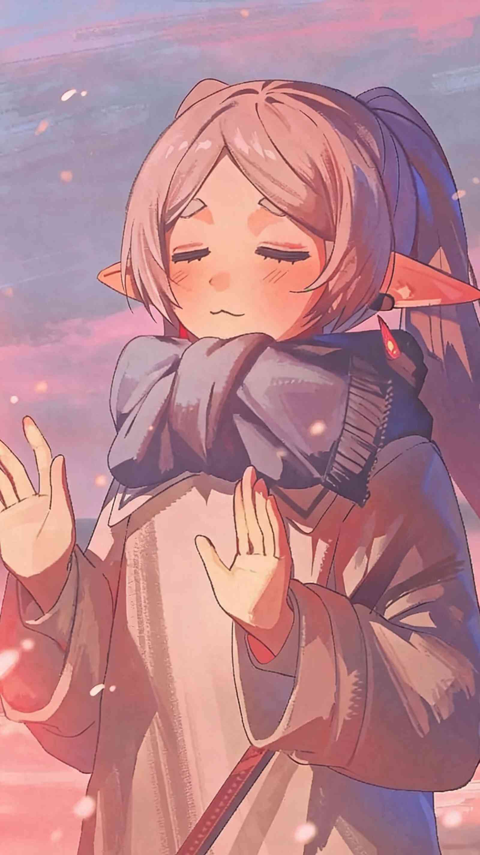 Frieren Anime Elfenmädchen 4K Hintergrundbild