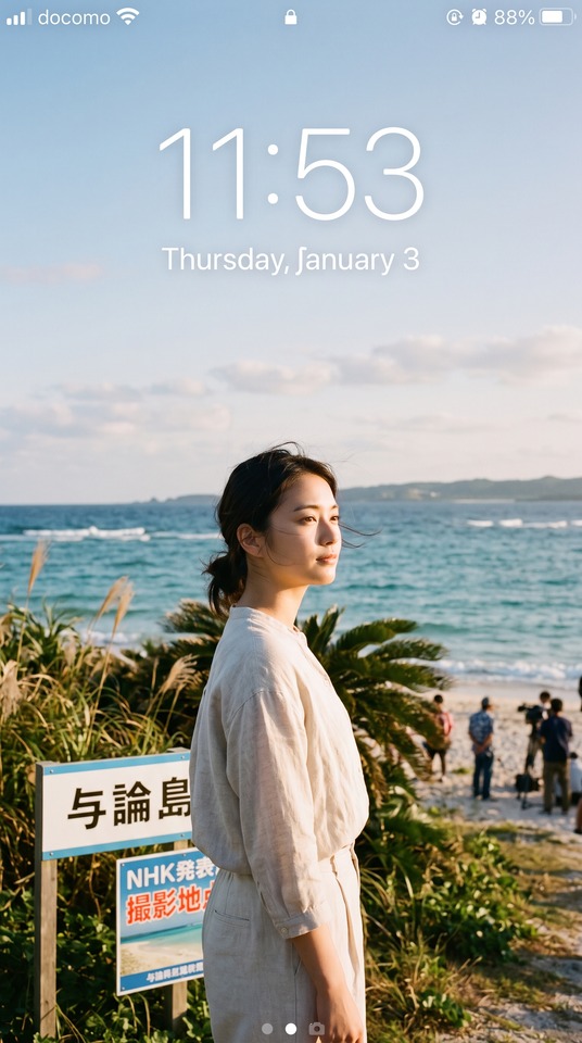 Kaze Kaoru Cast Yoronjima Beach - 4K Aesthetic Wallpaper