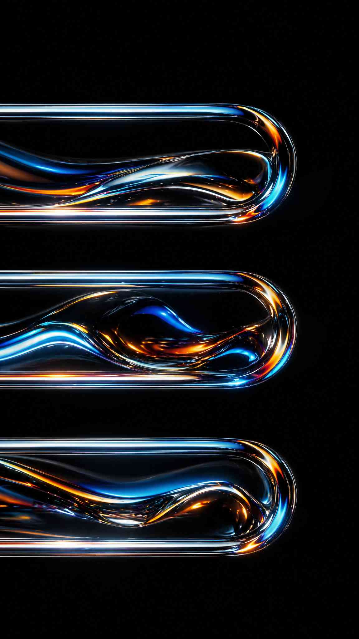 Dynamic Abstract Liquid Light Waves 4K Mobile Wallpaper