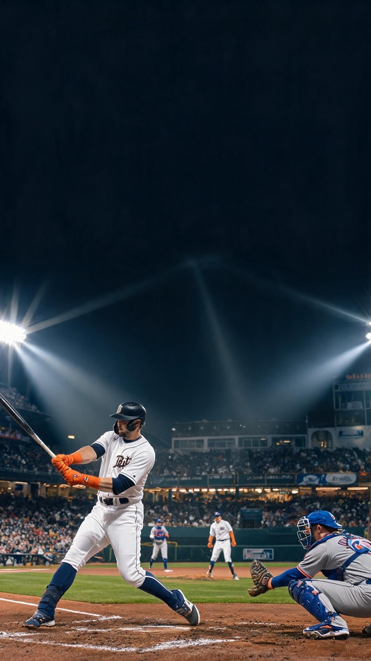 Detroit Tigers Nachtspiel - 4K Handy Wallpaper