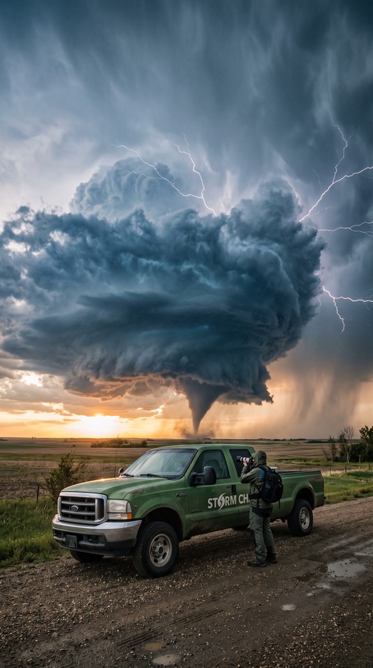 Edmonton Weather Tornado Storm Chaser - 4K Wallpaper
