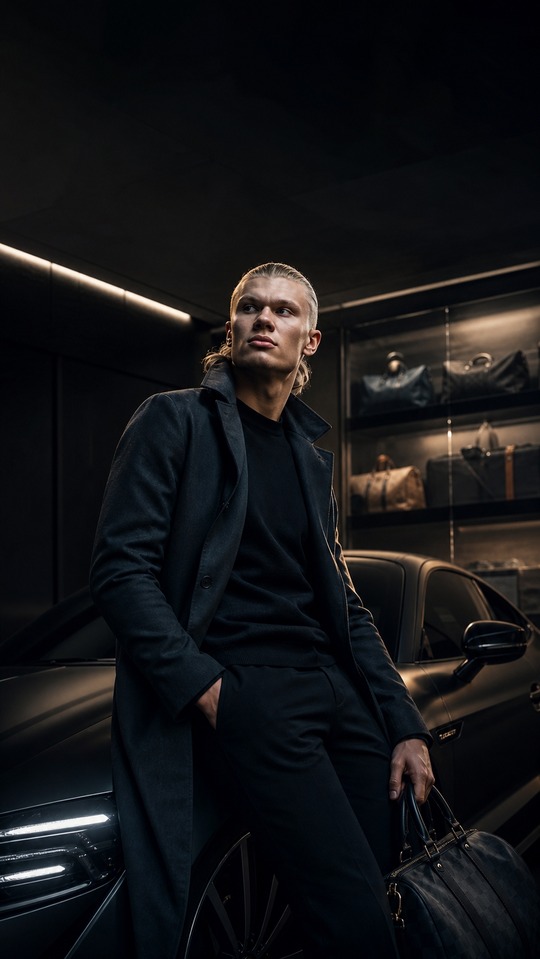 Erling Haaland Cinematic Luxury - 4K Wallpaper