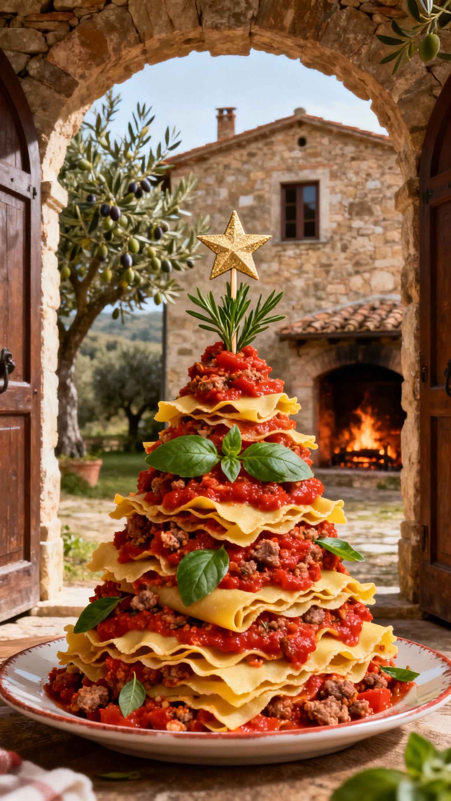 Sapin de Noël Lasagne - Arrière-plan 4K