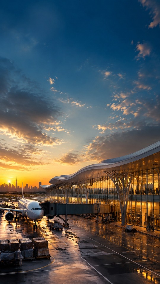 TCS Technology & JFK New Terminal One - 4K Wallpaper