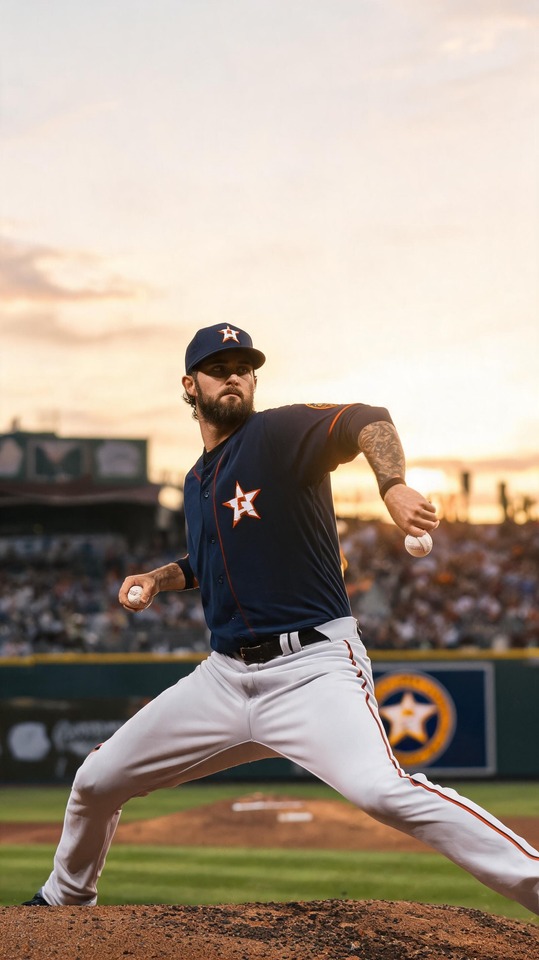 Lance McCullers Pitching - 4K Handy Wallpaper