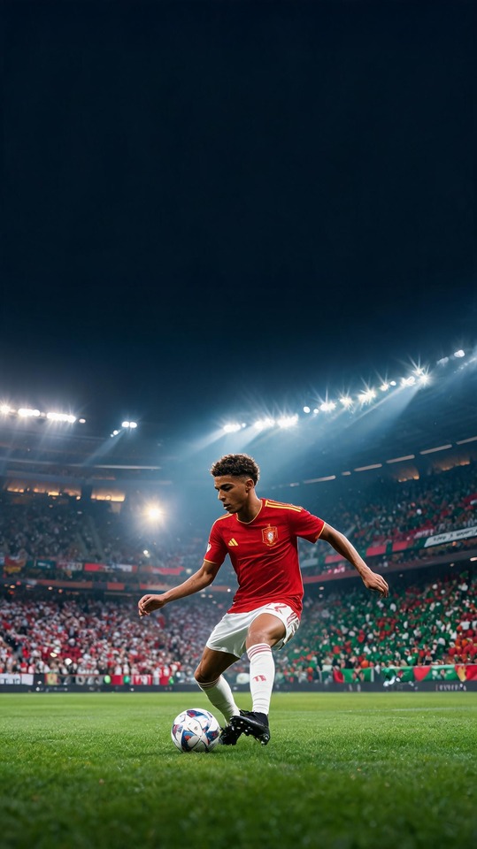 Portugal Espagne - Lamine Yamal Spanien 4K Wallpaper