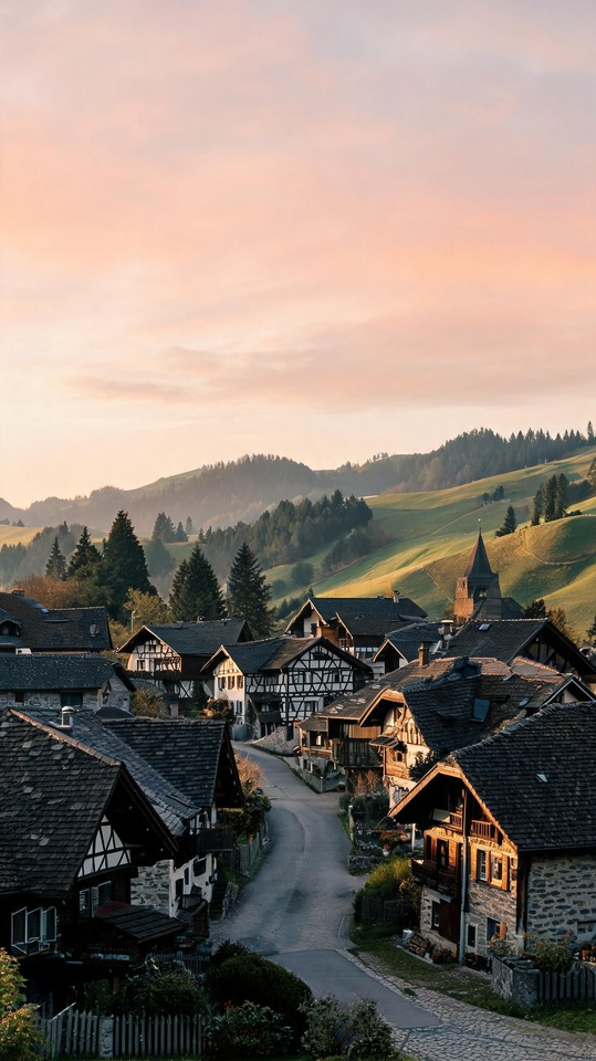 Steirergeld Alpine Village - 4K Background