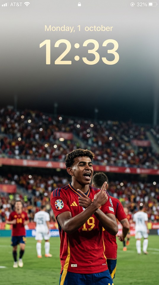 Lamine Yamal Spain Goal Celebration - 4K Wallpaper