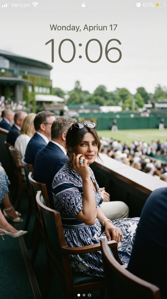 Priyanka Chopra Wimbledon Dior Dress - 4K Wallpaper
