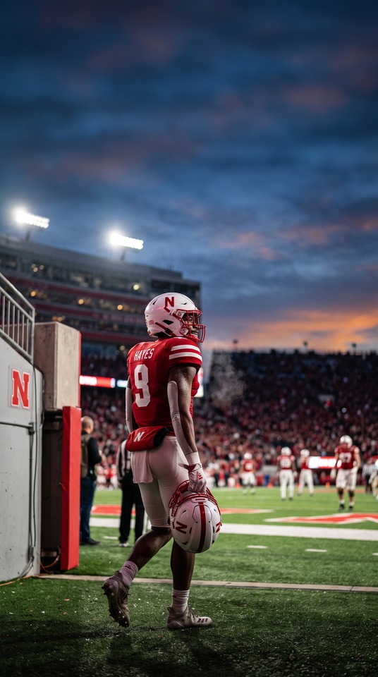 Tikey Hayes Nebraska Football - 4K Phone Background