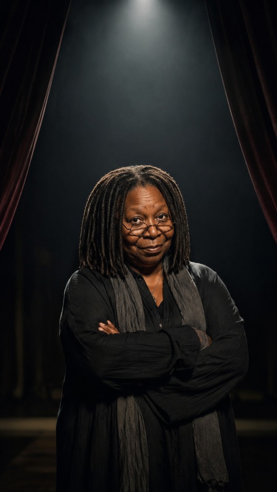 Whoopi Goldberg Cinematic Portrait - 4K Background