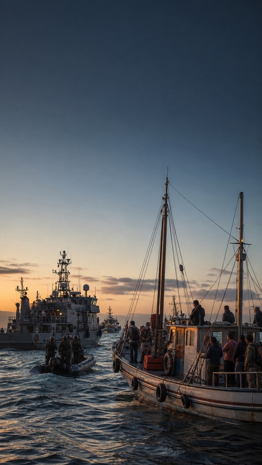 Flotilla Solidaria y Barcos - Fondo 4K