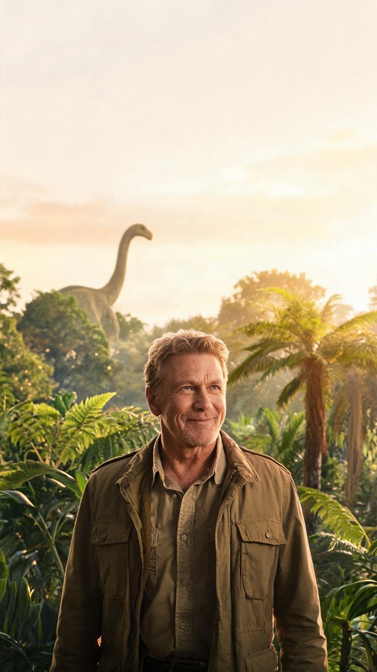 Jurassic Park Cast - Sam Neill 4K Handy Wallpaper