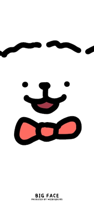Cute White Dog Big Face - 4K Wallpaper