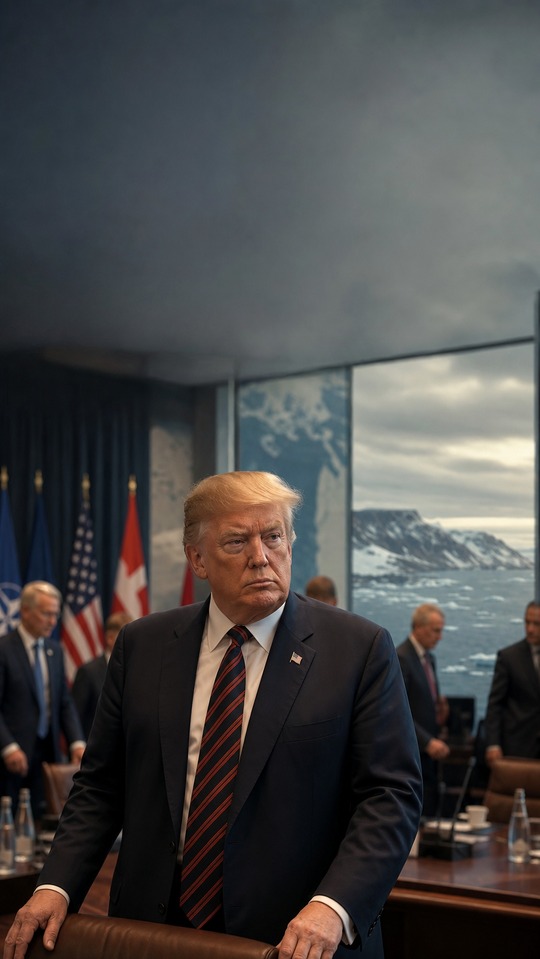 Donald Trump Greenland Claim - Cinematic Realistic 4K Background